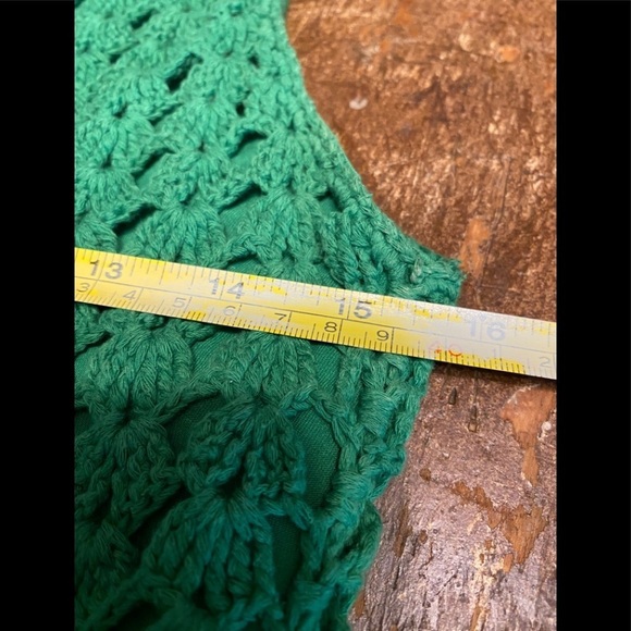 INC Interantional Concepts Dress Crochet Green - Picture 7 of 9